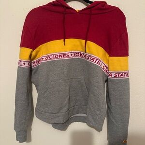 Colosseum Women's Cyclones Hoodie - Red, Yellow, Gray